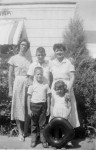 Leola Bay Woodfin (Aunt La), Tom Woodfin, Nora Nadeau Woodfin, Pam Woodfin.
pg003-1-1953
