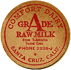 Milk Lid - The Comfort Dairy. Click to enlage.